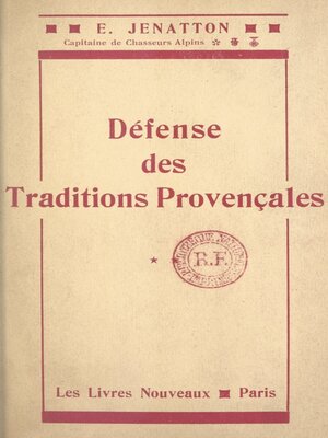 cover image of Défense des traditions provençales